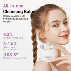 Texture huile-emulsion du baume pour une peau douce.