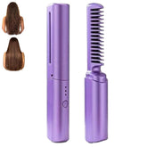 Hekisace brosse-coiffage céramique violet avant, démêlage rapide et lissage doux