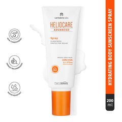 Heliocare Avance spray-nozzle ergonomique, pulvérisation précise.