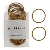 Heliums elastiques cheveux fins 2mm ombre doree ensemble: maintien discret et douceur.