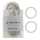 Heliums elastiques pour cheveux fins gris clair, maintien discret.