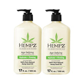 Hempz Age Defying Body Moisturizer : bouteille 17 oz hydratation profonde.