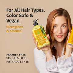 Hempz Biotin Shampoing Original, texture crèmeuse, douceur et brillance sans lourdeur.