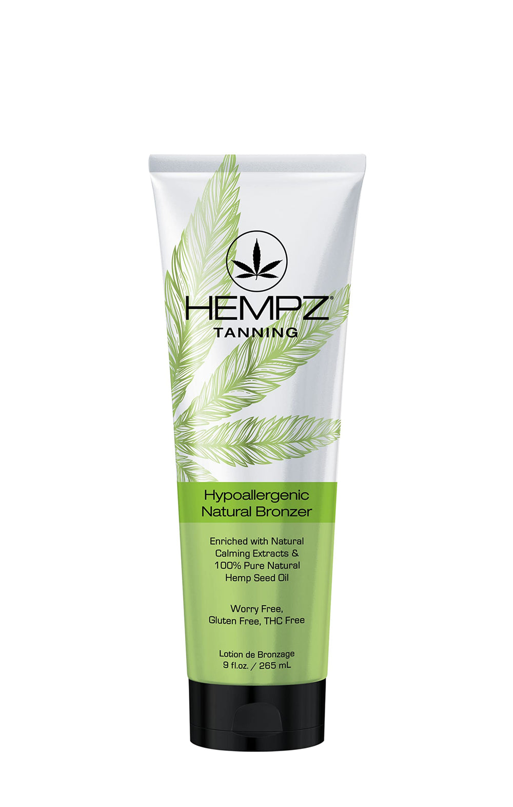 HEMPZ Hypoallergenic Natural Bronzer bottle offers an even sun-kissed glow.