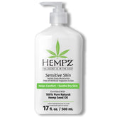 Hempz lotion apaisante pour peau sensible avec avoine, douceur assurée.