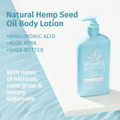 Hempz Lotion Corps Beurre Karité : douceur et nutrition prolongées.