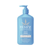 Hempz Lotion Corps Brise Océane : hydratation durable et parfum frais.