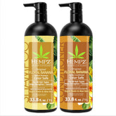 Hempz Shampoing Bouteille Florale Originale, hydratation légère pour cheveux colorés.
