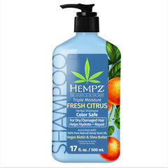 Hempz Triple Moisture Shampoing flacon, soin profond pour cheveux colorés