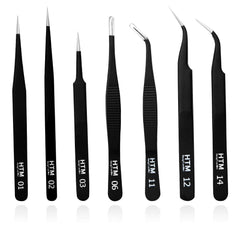 Pinces micro HengTianMei, ensemble complet pour précision sur tâches délicates.