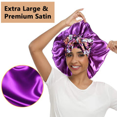 Bonnet satin Heniho avec bande élastique large et confort durable.