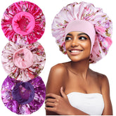 Heniho bonnet satin extra-large pour dormir – maintien confortable toute la nuit.