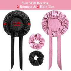 Scrunchies satin Heniho pour enfant et maman, douceur et maintien sans torsion.