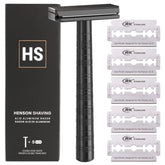 Rasoir Henson Shaving noir ébène sur emballage, pratique et durable pour vos routines.