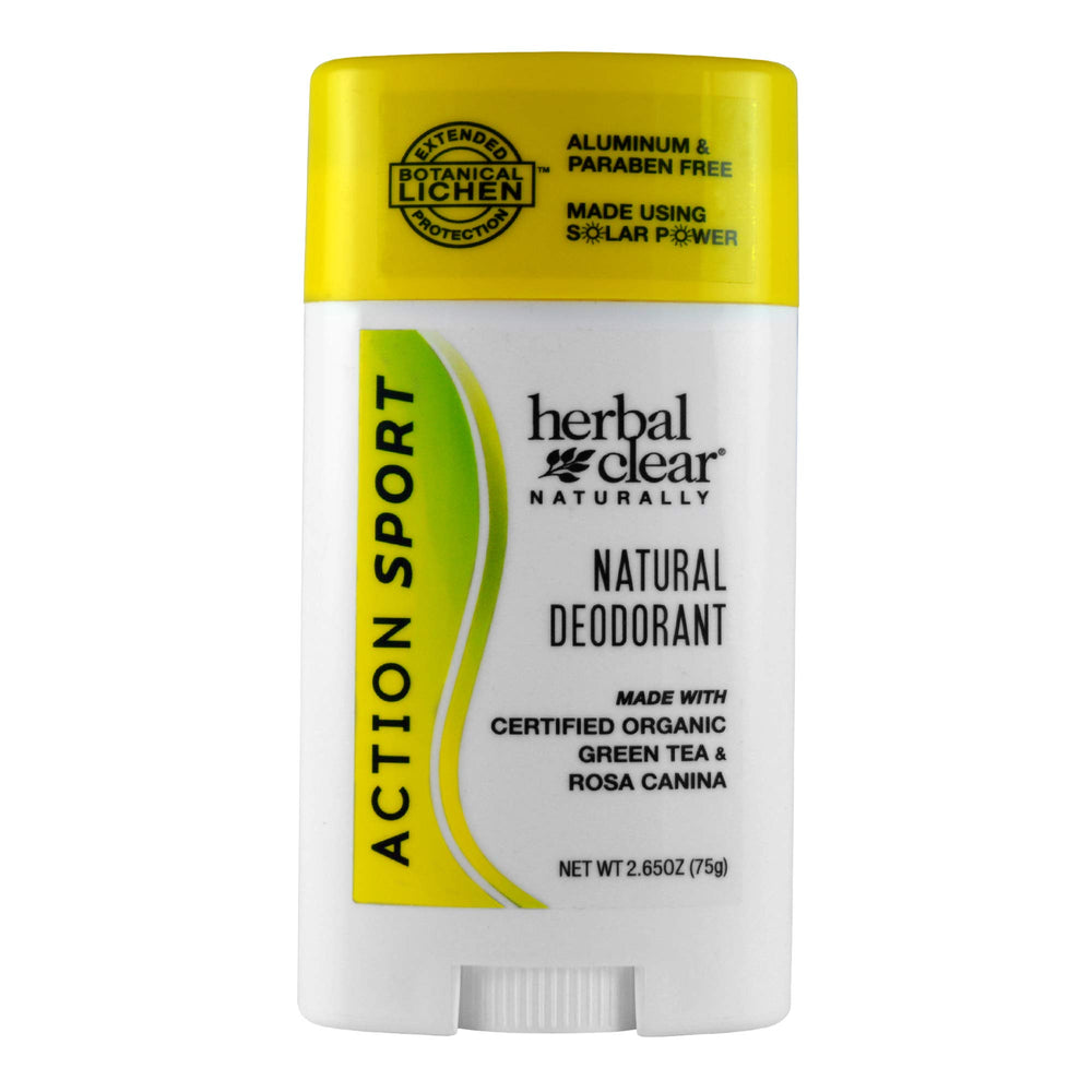 Herbal Clear Naturally déodorant sport en flacon, protection durable toute la journée.