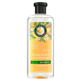 Herbal Essences Orange Citrus Volume Shampoo – bouteille montrant l'arôme agrumes et la promesse de volume.