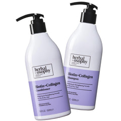 Bouteille Herbalosophy Shampoo biotine et collagene pour cheveux plus forts