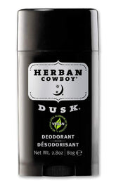 Herban Cowboy Deodorant Dusk bottle with warm scent for day or night use