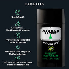 Forest sans aluminium pour une routine plus légère.