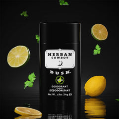 Déodorant Dusk en bâton Herban Cowboy, application facile et confortable.