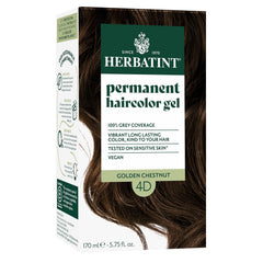 Herbatint 4D châtaigne doré - Bouteille: couleur durable et naturelle sans ammoniaque.
