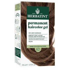 Herbatint couleur 6D doré-foncé, bouteille prête à l’emploi, couverture gris durable.