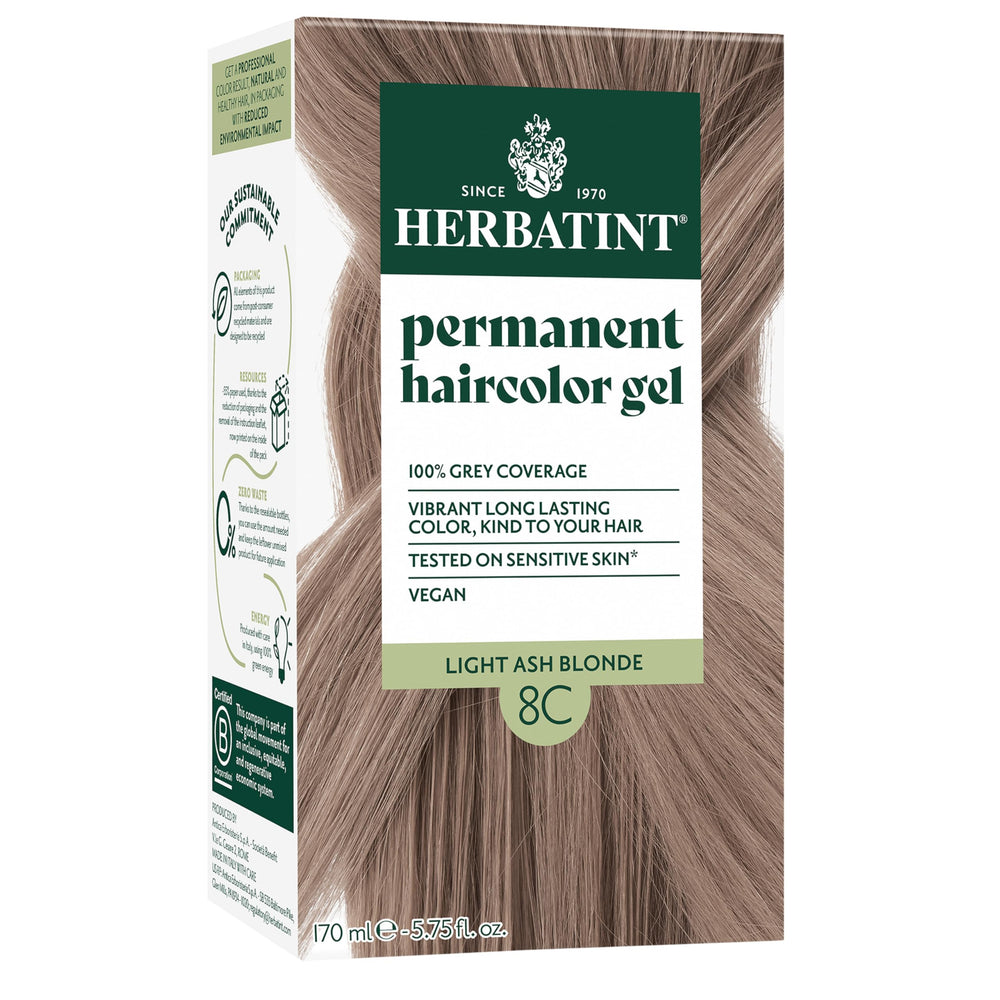 Herbatint 8C Blond Cendré Clair – couverture des gris résistants.
