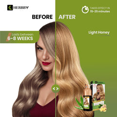 HERBBY Application à domicile pour une teinte homogène sur cheveux gris.