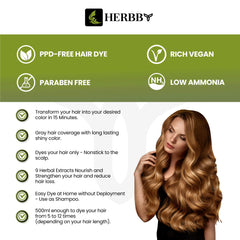 HERBBY Shampoing-faible-ammoniaque: équilibre couleur et confort du cuir chevelu.