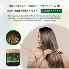 Herbishh Masque Argan pot 150 ml, hydratation en profondeur pour cheveux abîmés.
