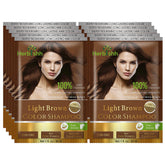 Le Shampoing colorant Herbishh couvre durablement les cheveux gris.