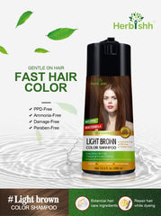Texture crème Herbishh procure douceur et brillance des cheveux.