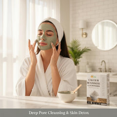 Herbes Botanica Masque Visage Argile Bentonite pour pores nets et teint éclatant.