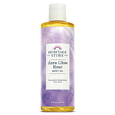 HERITAGE STORE Aura Glow Huile Rose – bouteille élégante pour hydratation légère du corps