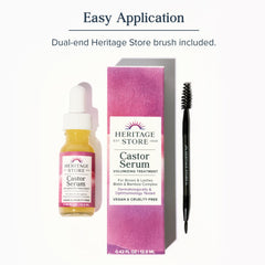HERITAGE STORE Brosse-appli-cils-sourcils : brosse précise pour nourrir cils et sourcils.