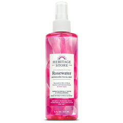 HERITAGE STORE Rosewater, bouteille rose de Damas, rafraîchit et hydrate la peau