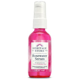 Heritage Store Sérum Eau Rose Hyaluronique 1% – flacon pratique pour hydration durable.