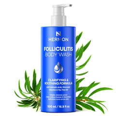Bouteille Hermon douche — mousse légère et douceur d’application.