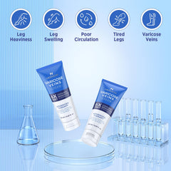 Texture veloutée d Hermon Crème Varices absorption rapide.