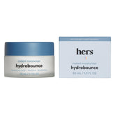 hers Hydrobounce crème faciale quotidienne pour hydratation durable.