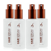 Flacons HerStyler Serum 4 Pack prêts à offrir brillance et douceur.
