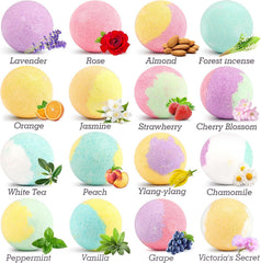 Bombes de bain HESORIX Orange: réveil des sens et couleur vivifiante.