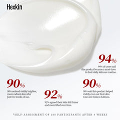 Hexkin retirer masque collagene sans residu, retrait facile et net.