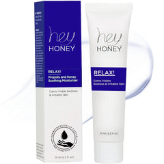 Hey Honey Relax – bouteille crème visage pour relief immédiat des rougeurs.
