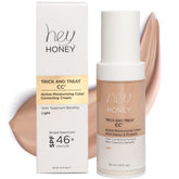 Hey Honey Trick et Treat CC² Cream — flacon visibles, hydratation légère et correction de teint.