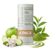 Hey Humans Apple Matcha deodorant bottle front showing crisp scent and all-day odor control