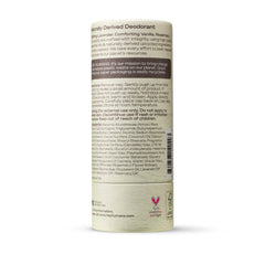 Ingrédients naturels: coco, romarin et arrowroot pour absorption et soin.