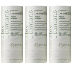 Hey Humans déodorant sans aluminium, bouteille élégante et protection longue durée.