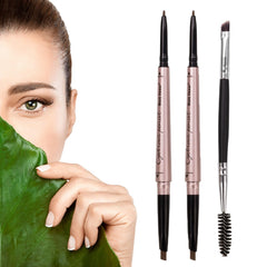HeyBeauty Sourcils crayon double-face, définition précise et naturelle.