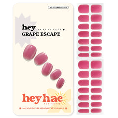 Heyhae bandes gel semi-cuits rouges, look estival rapide et sans lampe.
